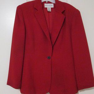 Vtg Evan-Picone Red Blazer 8